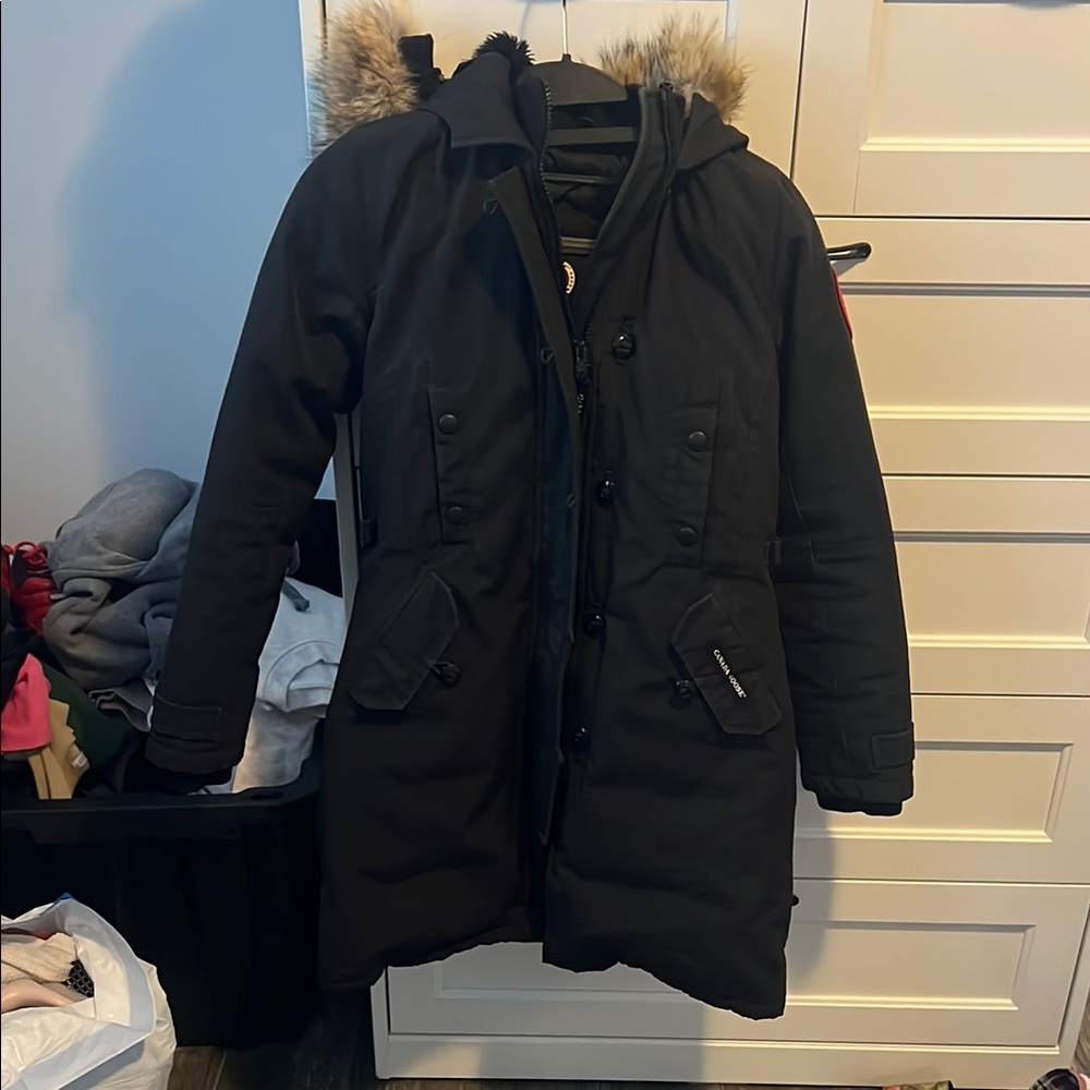 Canada Goose black Kensington parka fusion fit